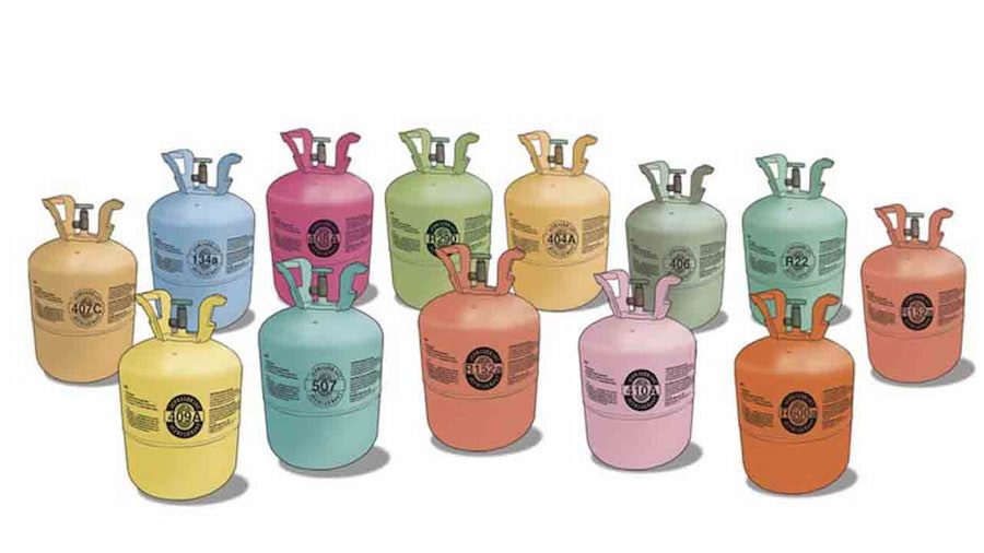 Gases refrigerantes para aire acondicionado automotriz: R-134a, R-1234yf y R-32 en lata y tanque
