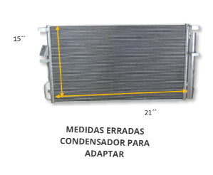 CONDENSADOR HYUNDAI TUCSON IX 2016-PARA ADAPTAR