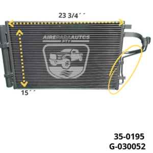 CONDENSADOR HYUNDAI ELANTRA 11-15/ CRETA 14-18 SIMILAR G-030023