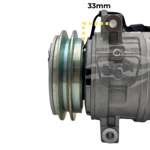 COMPRESOR MITSUBISHI L300 L200 08-14   3.2 LT  1A ALINEACION DELANTERA TOMA TRASERA 2 TORNILLOS  SANDEN EEUU CLUTCH G-020192