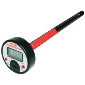 TERMOMETRO A/C DIGITAL REDONDO ROJO