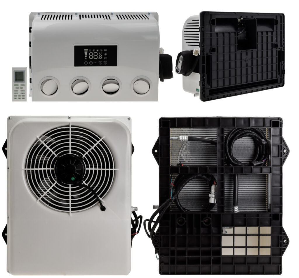 AIRE ACONDICIONADO INTEGRADO TIPO MOCHILA 24V CAPACIDAD DE ENFRIAMIENTO 2800W POTENCIA DE SISTEMA 200W-900W