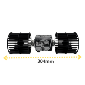 BLOWER UNIVERSAL SPAL 2 EJE 12V SIN CARCAZA SIN RESISTENCIA