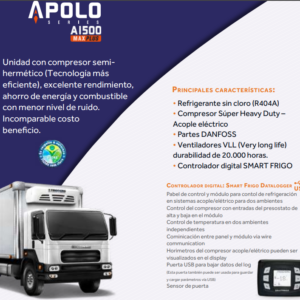 UNIDAD FRIGO KING APOLLO 1500 MAX 24VOL